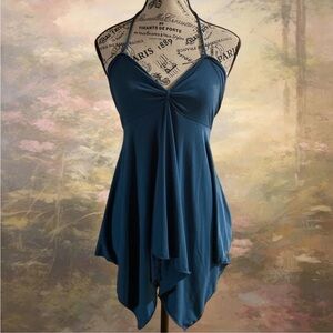 y2k Empire Elegant Blue Fairy Tank Top/Mini dress
